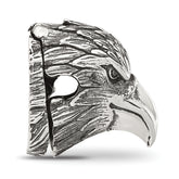 Sterling Silver Reflections Antiqued Eagle Head Hinged Bead